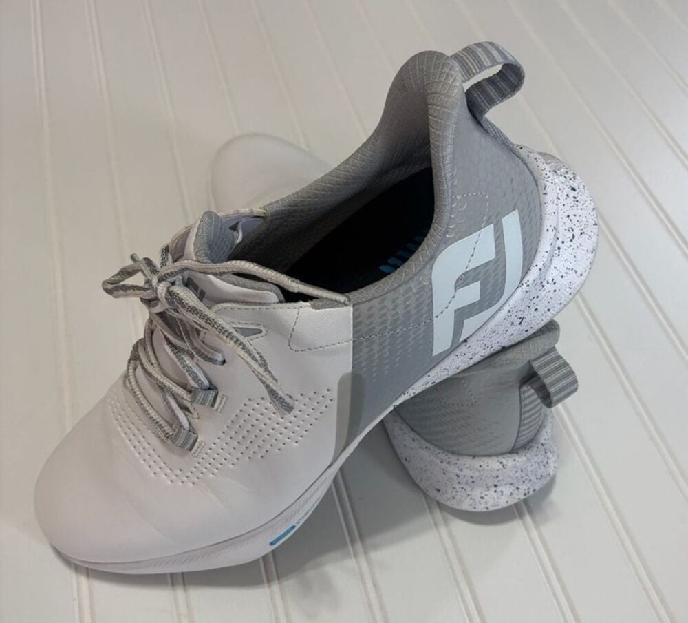 FootJoy FJ Fuel Golf Shoes White/Grey Size 11.5M